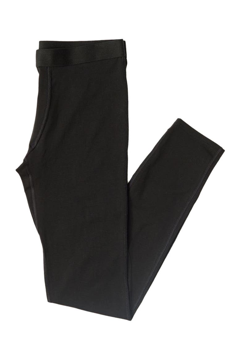 Organic Cotton Layering Long John, Alternate, color, Black