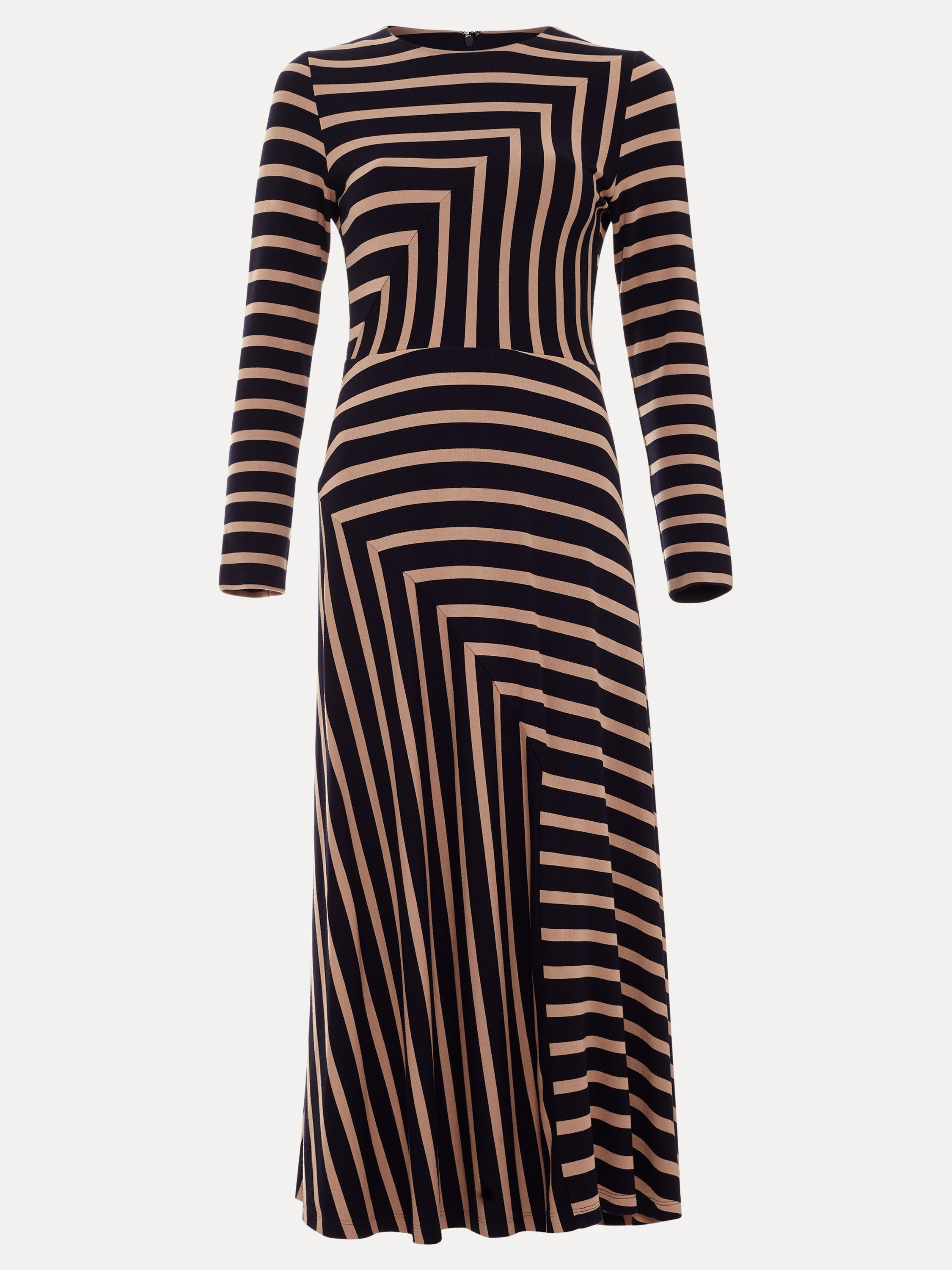Mia Stripe Long Sleeve Midi Dress - image 2