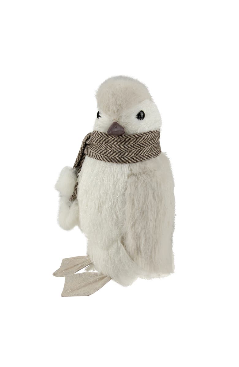 Northlight Sisal Penguin with Scarf Christmas Figure - 8", Alternate, color, Ivory