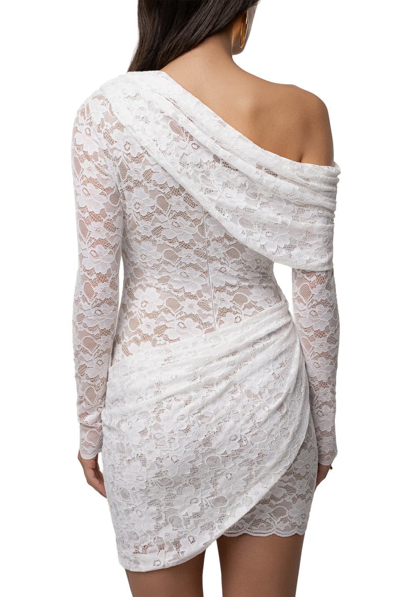 Midnight Romance Lace Dress, Alternate, color, White