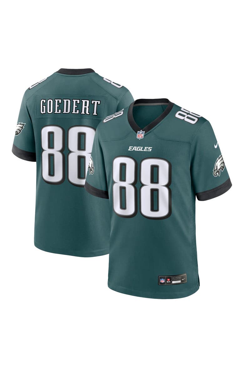 Men's Nike Dallas Goedert Midnight Green Philadelphia Eagles Team Game Jersey, Main, color, Green