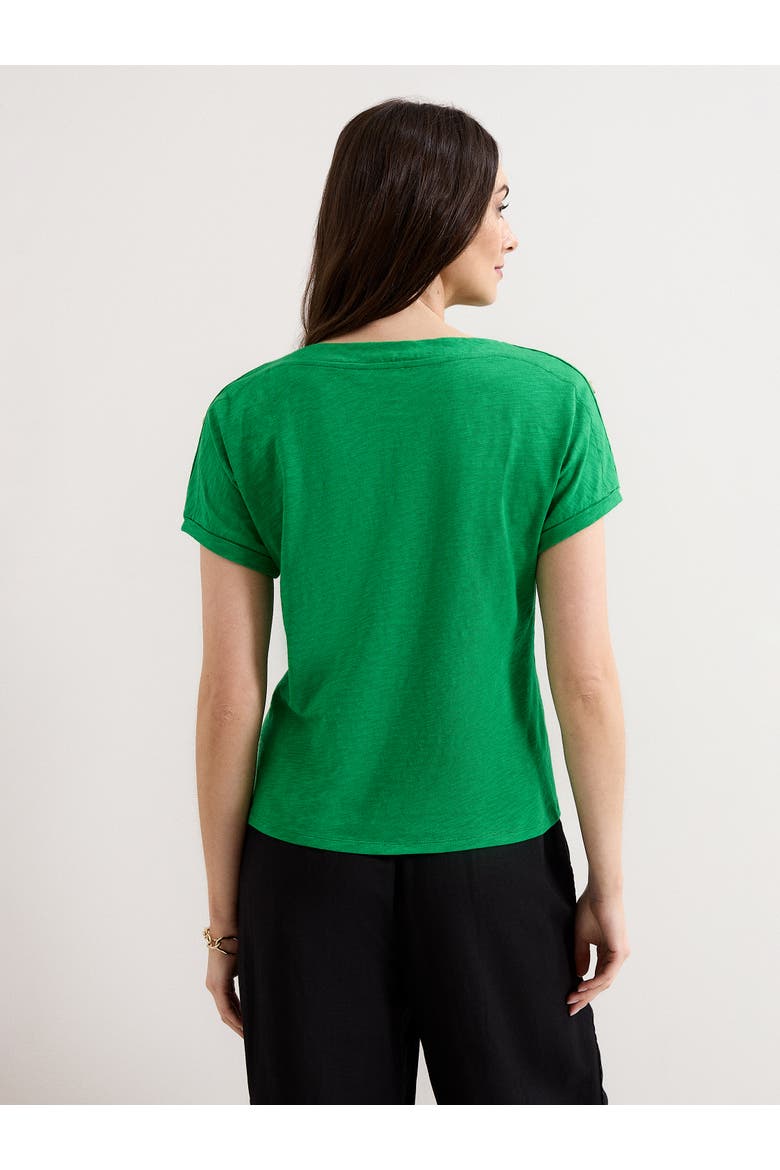 Suzie Shoulder-Button Relaxed T-Shirt, Alternate, color, Green