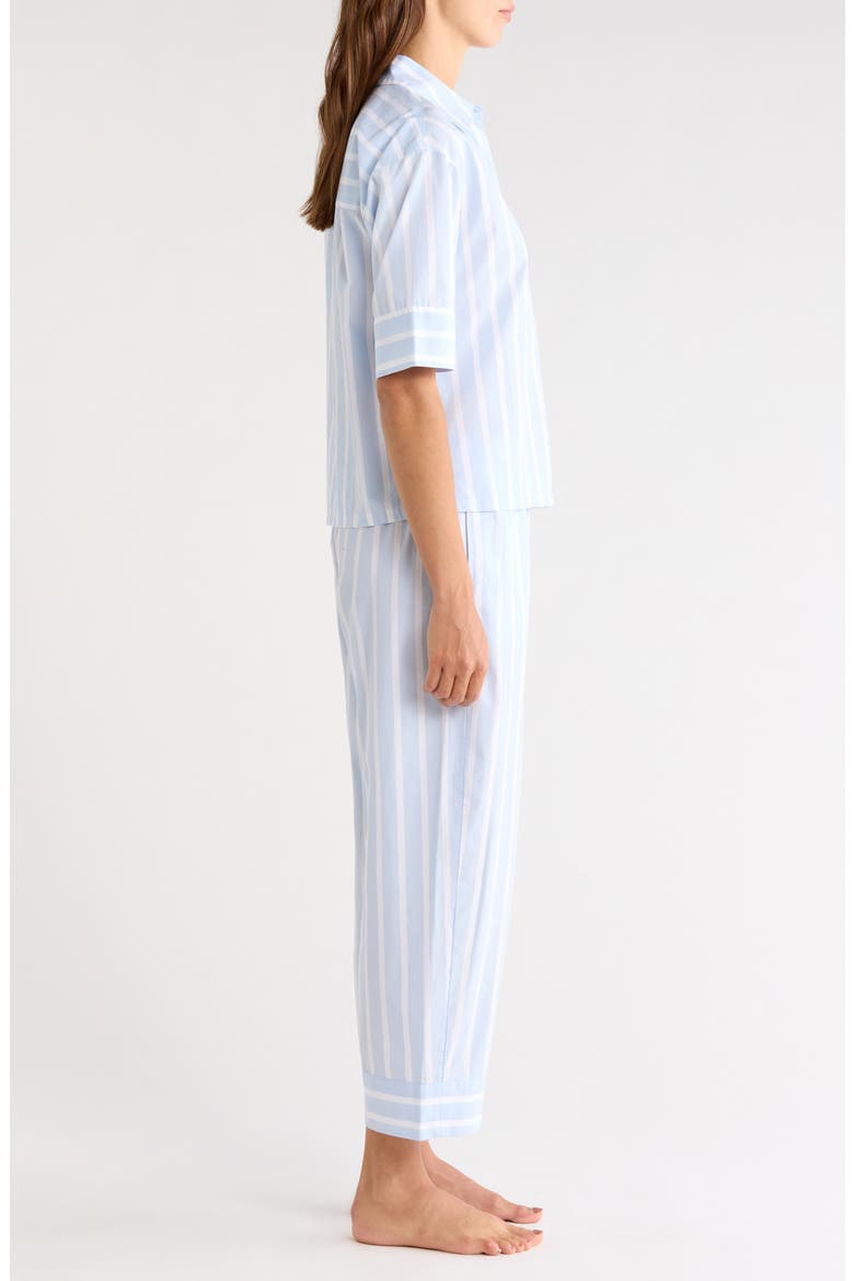 Cotton Pajamas, Alternate, color, BLUE- WHITE SIMPLE STRIPE