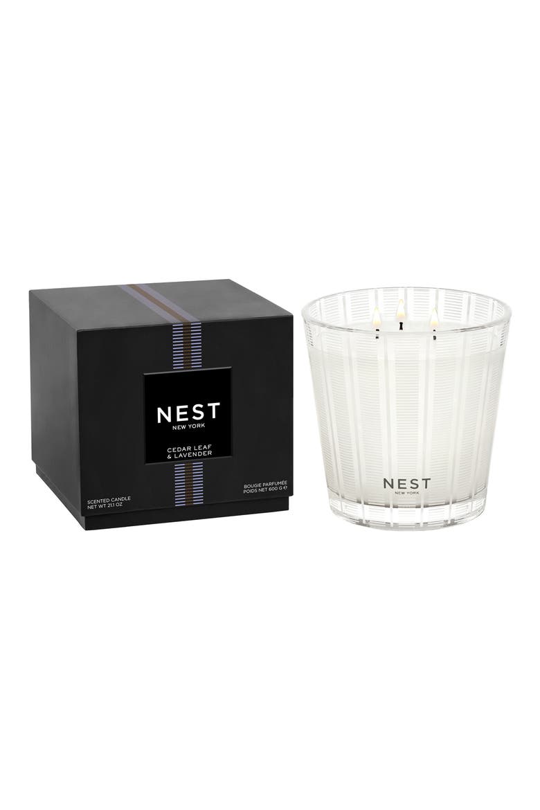 Cedar Leaf & Lavender Candle, Alternate, color, NO COLOR