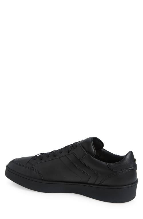 Canali Refined Black Sneakers With Durable Rubber Sole In Black