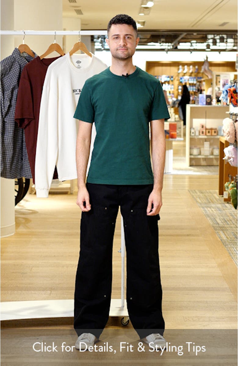 Double Knee Cotton Canvas Carpenter Pants, sales video thumbnail