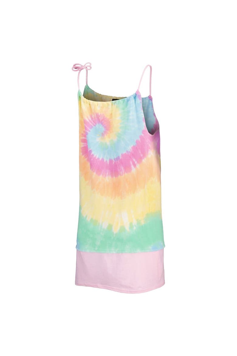 Women's Refried Apparel New York Yankees Tie-Dye Tank Dress, Alternate, color, White