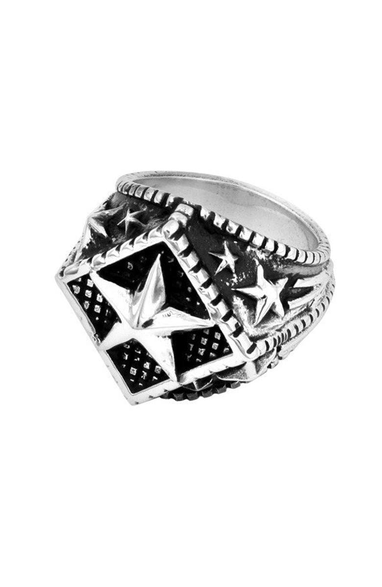 King Baby Studio Diamond Star Ring, Main, color, Silver