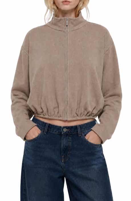 Tori Zip Front Cropped Cardigan
