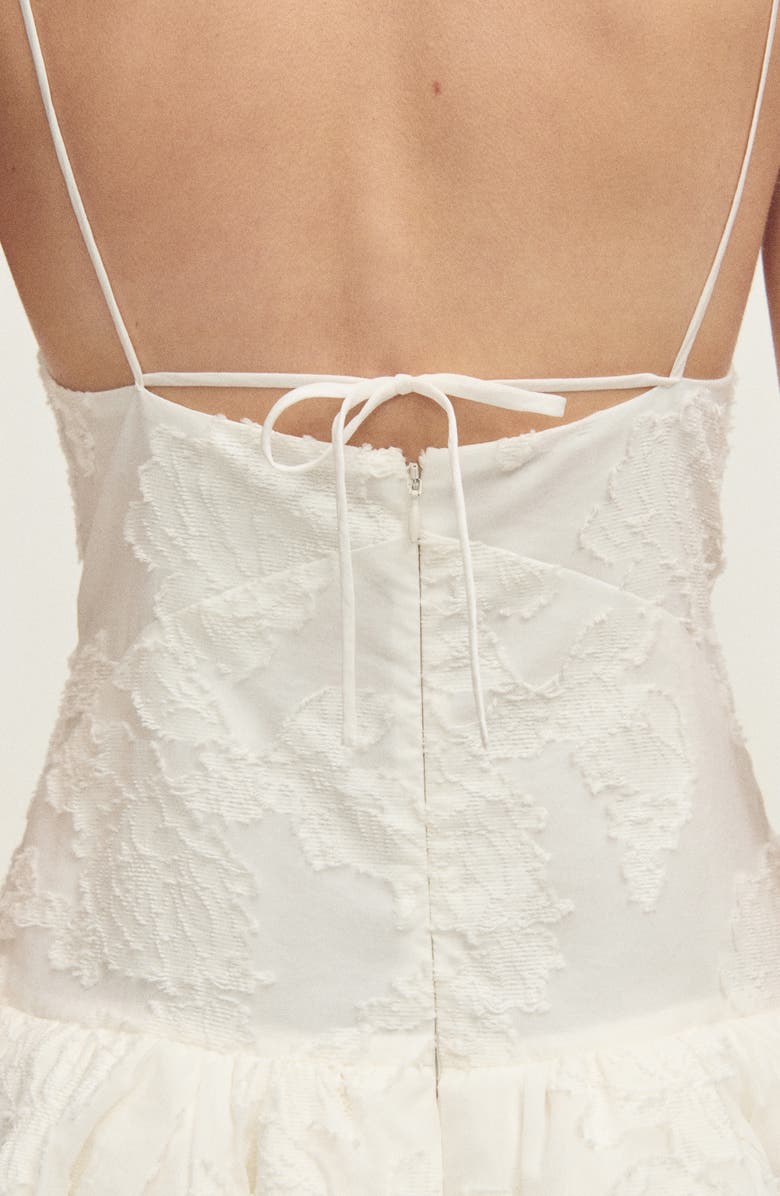 MANGO Embroidered Bubble Minidress, Alternate, color, 