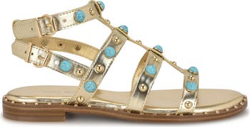 【NINE WEST】Mindela スタッズ グラディエーター サンダル Mindela Studded Gladiator Sandals – Nine West
