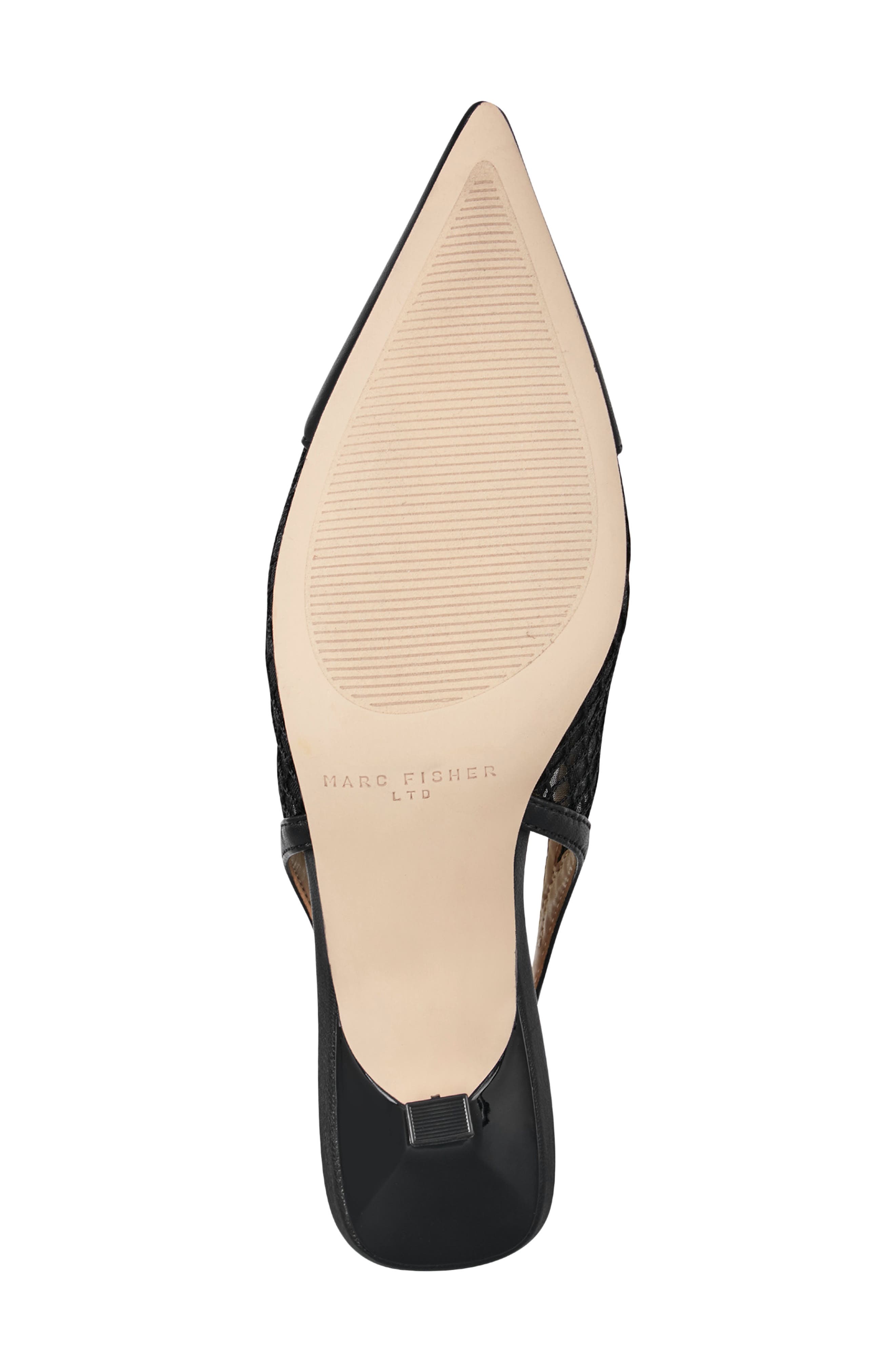 Marc Fisher LTD Gipsi Pointed Toe Slingback Pump, Alternate, color, Black