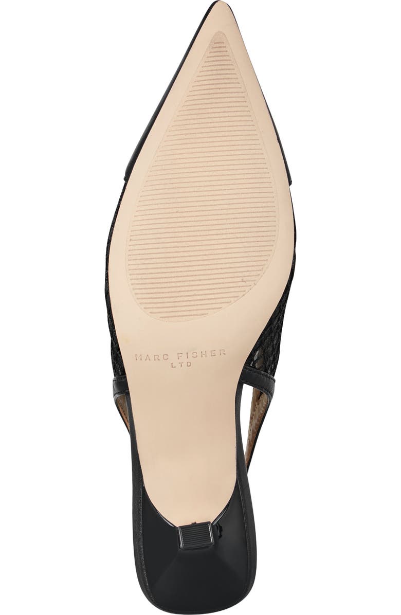 Marc Fisher LTD Gipsi Pointed Toe Slingback Pump, Alternate, color, Black