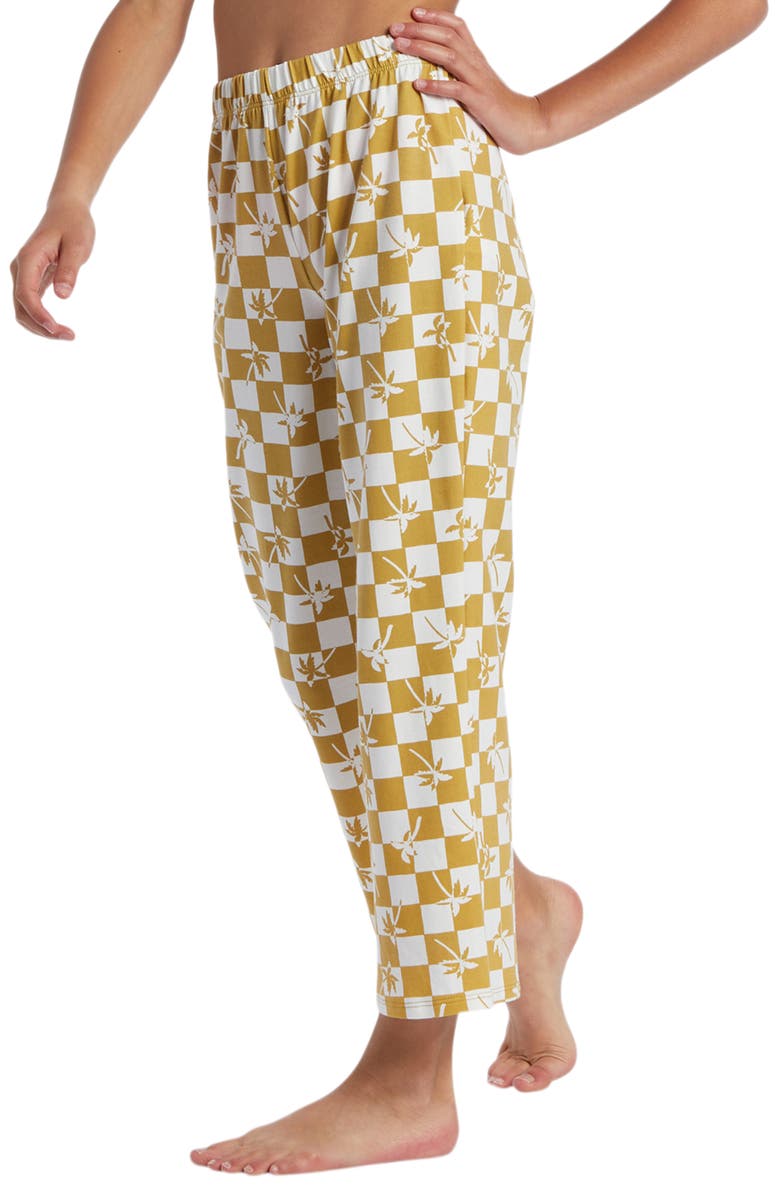 Billabong Kids' Endless Sprint Floral Checkerboard Straight Leg Pants, Alternate, color, 