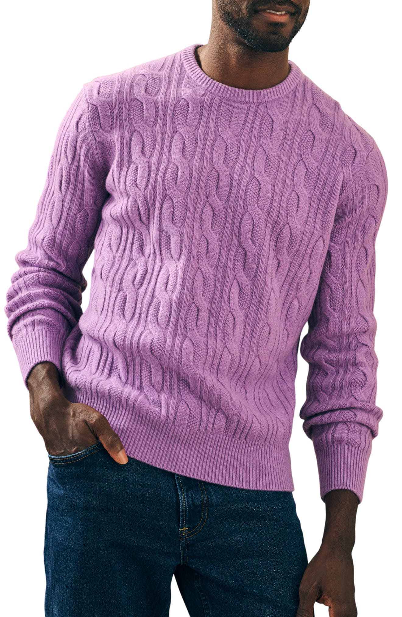 Faherty Reserve Cashmere Crewneck Sweater