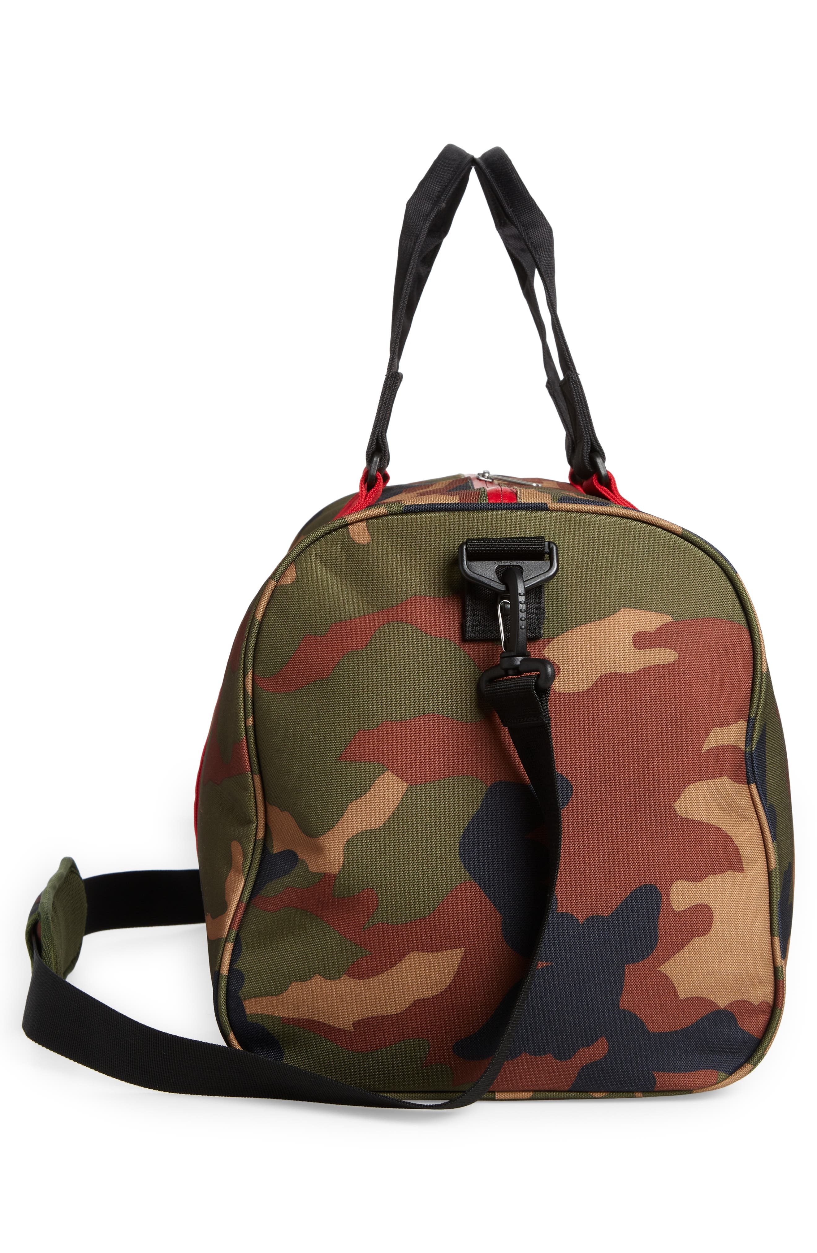 Novel Water Resisant Duffle Bag, Alternate, color, WOODLAND CAMO BLACK