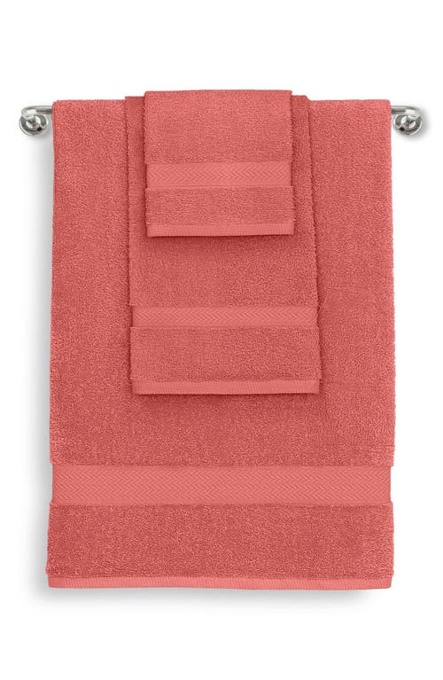 Martex Ringspun 6-piece Bath Towel Set In Coral