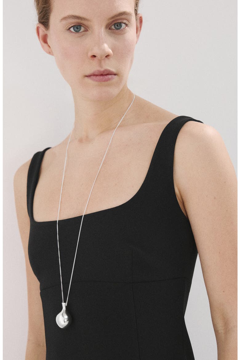 Sleeveless Midi Dress, Alternate, color, BLACK
