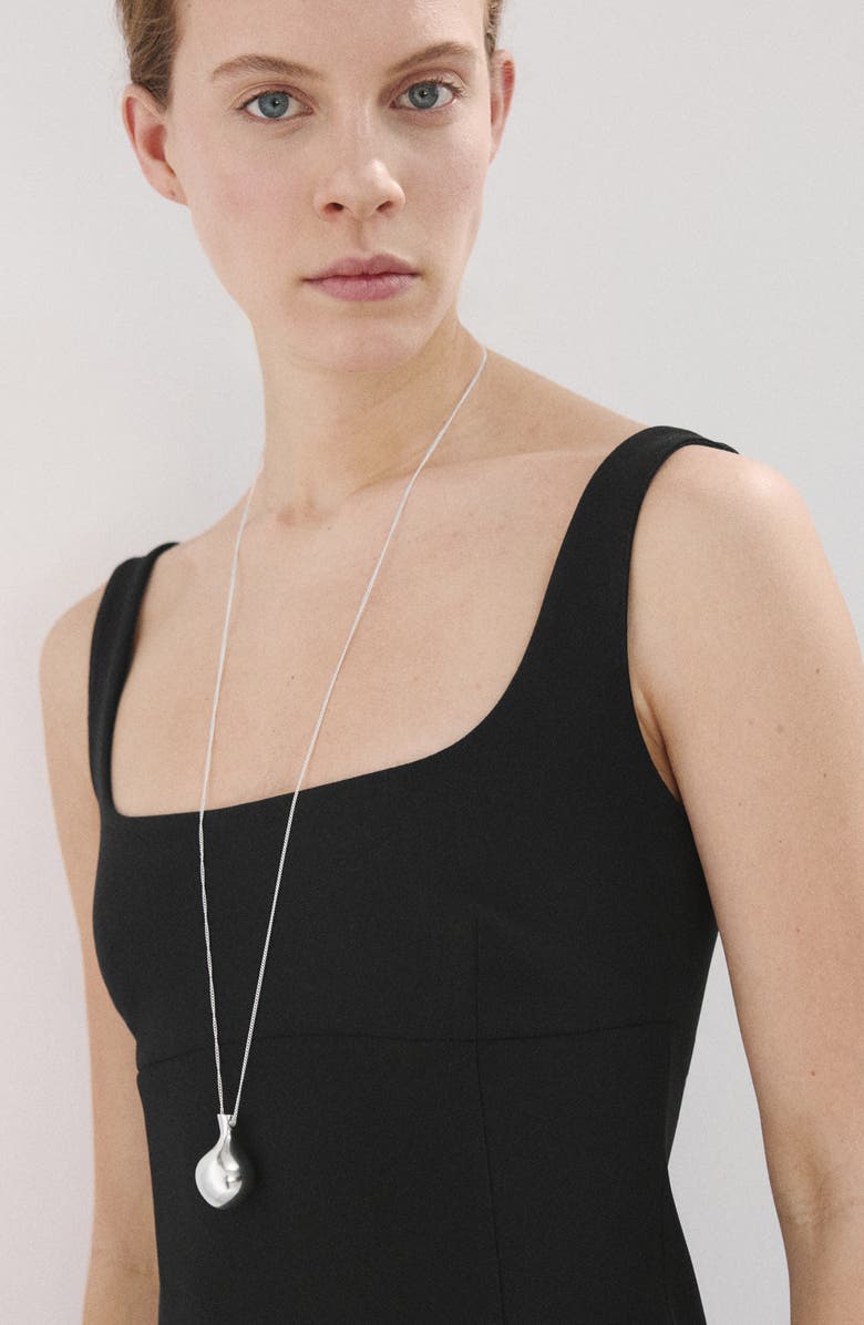 MANGO Sleeveless Midi Dress, Alternate, color, Black