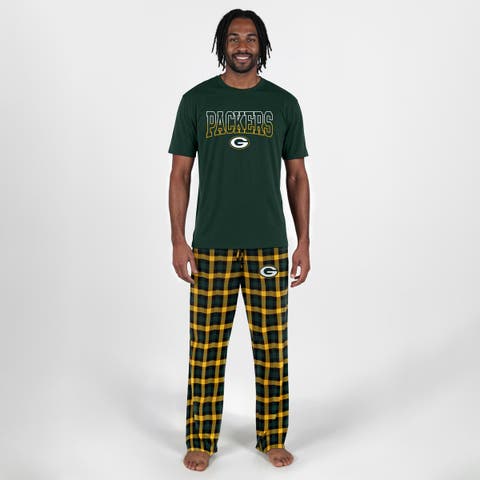 Men's Concepts Sport Hunter Green Green Bay Packers Highland Sleep Set