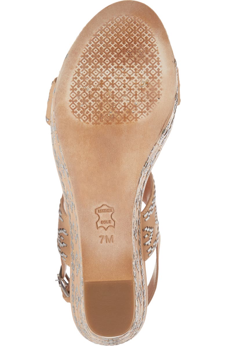 Tory Burch Blake Embroidered Platform Wedge, Alternate, color,