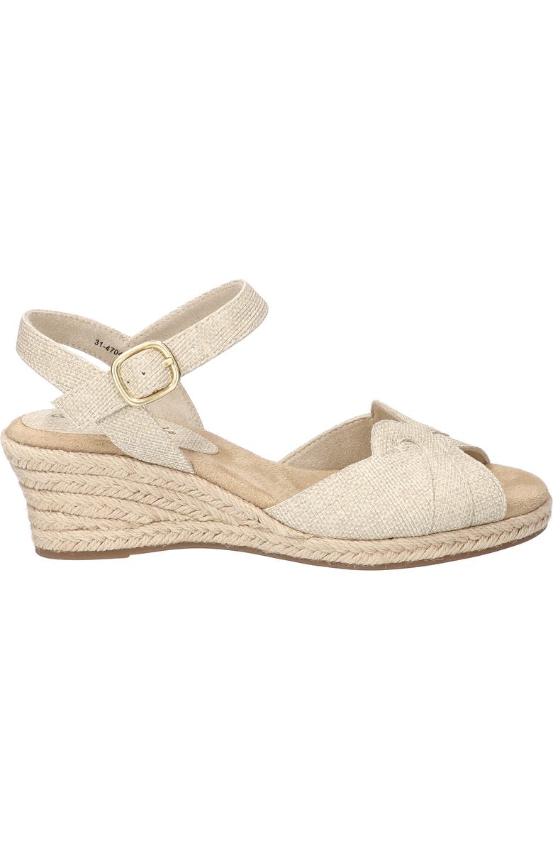 EASY STREET Miramar Ankle Strap Wedge Sandal, Alternate, color, Natural