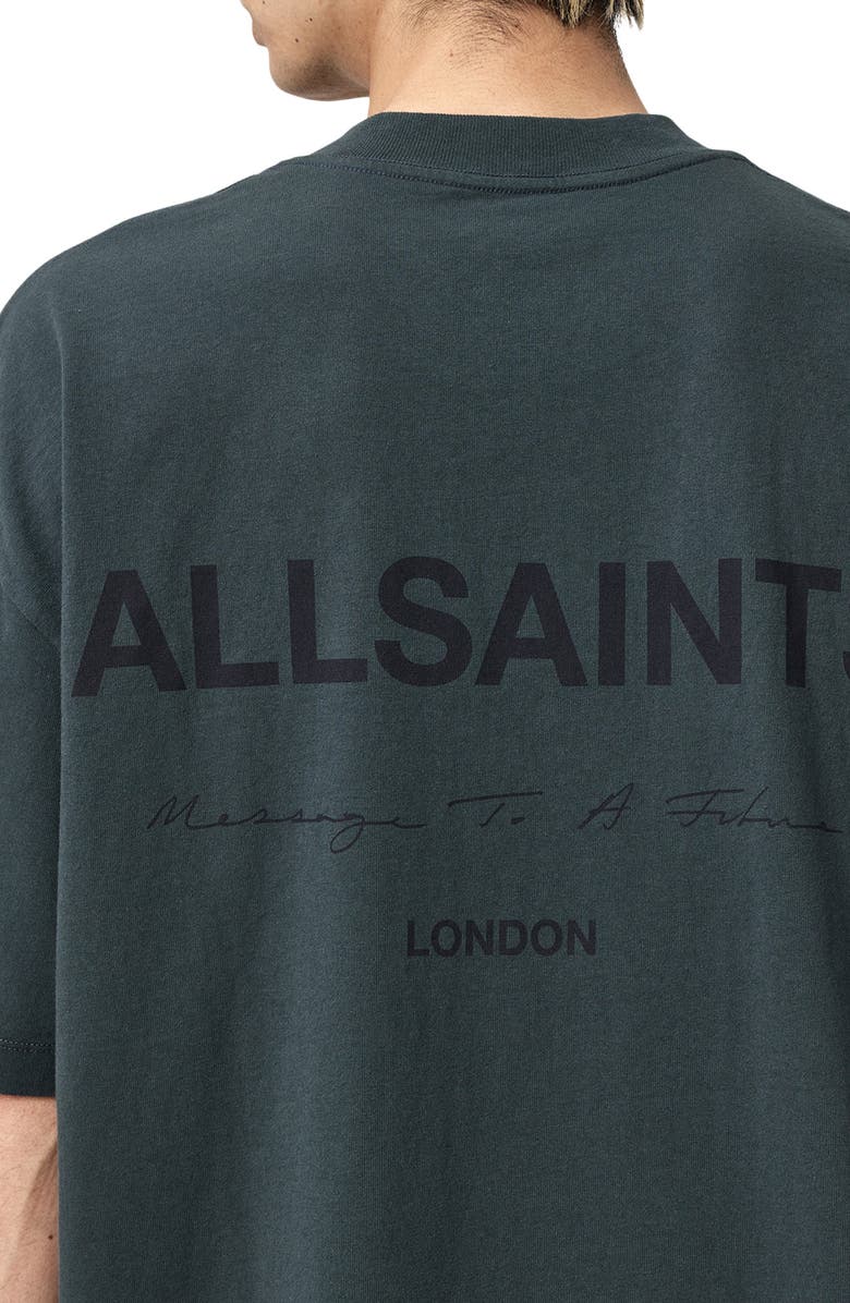 AllSaints Future Graphic T-Shirt, Alternate, color, Sunil Blue