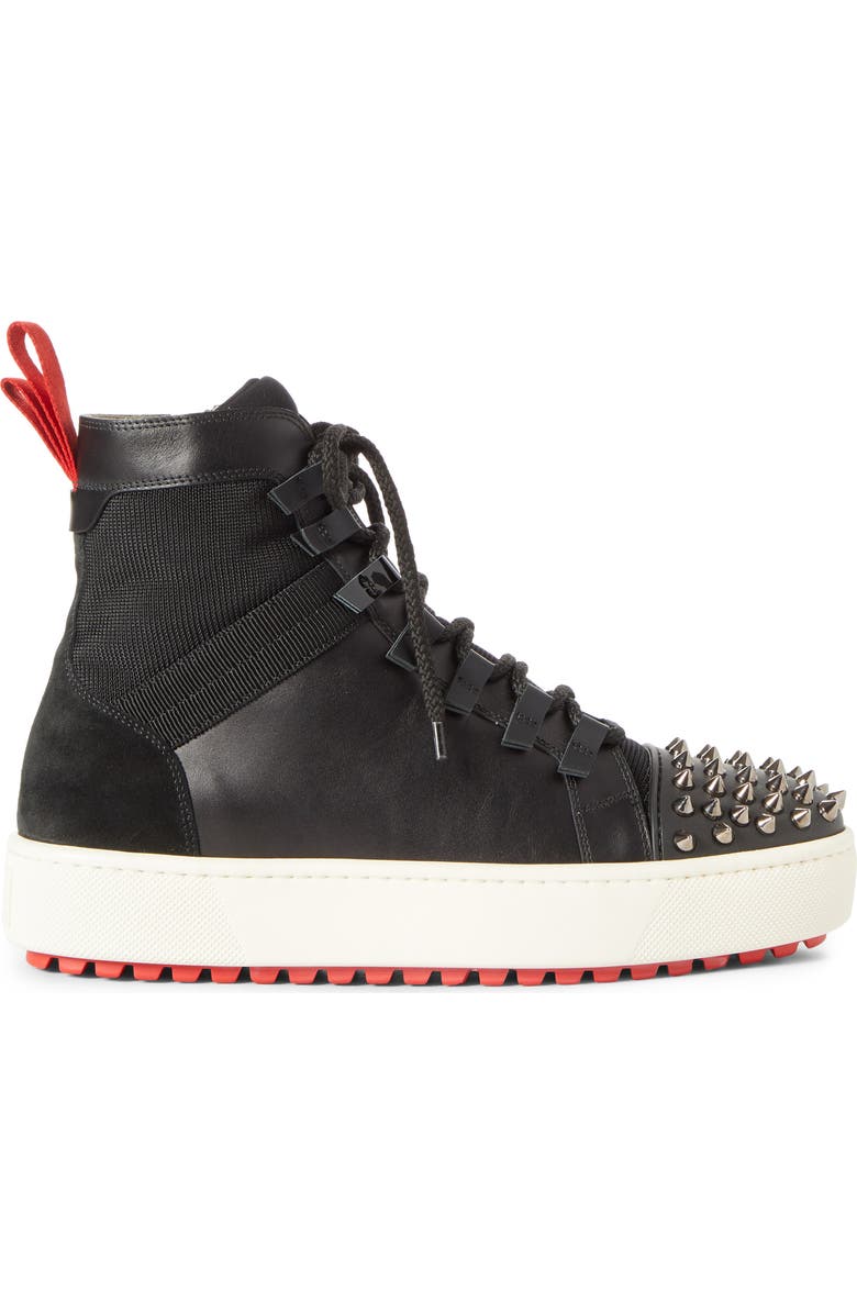 Christian Louboutin Smartic Spike High Top Sneaker, Alternate, color,