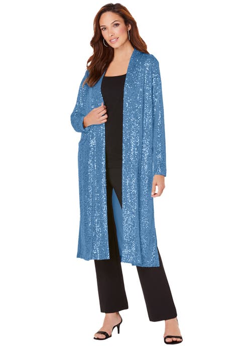 Plus Size Sequin Duster (Plus)