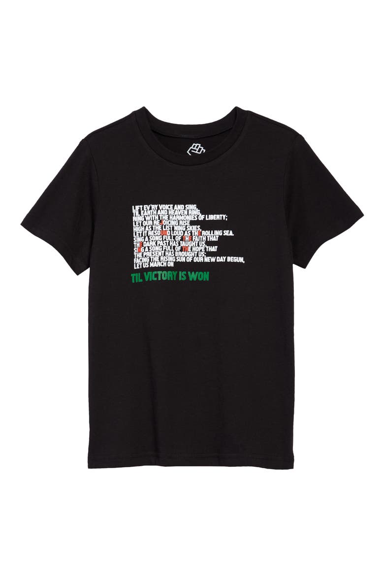 Kids' Juneteenth Graphic Tee, Main, color, BLACK