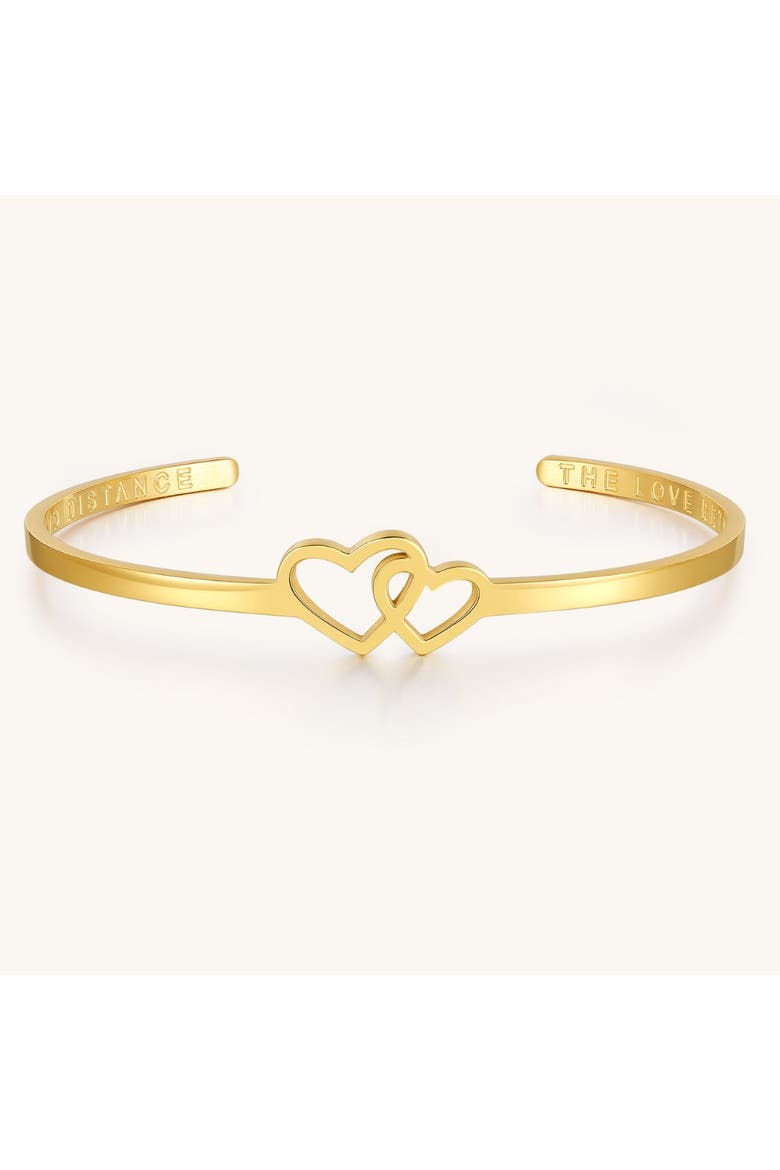 The Love Between A Mother And Daughter Knows No Distance - Heart Bracelet, Main, color, Yellow Gold