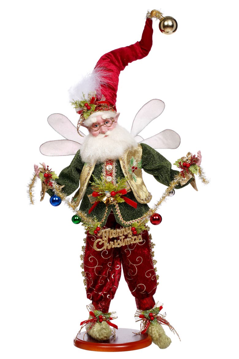 Merry Christmas Fairy on Base, Main, color, Red