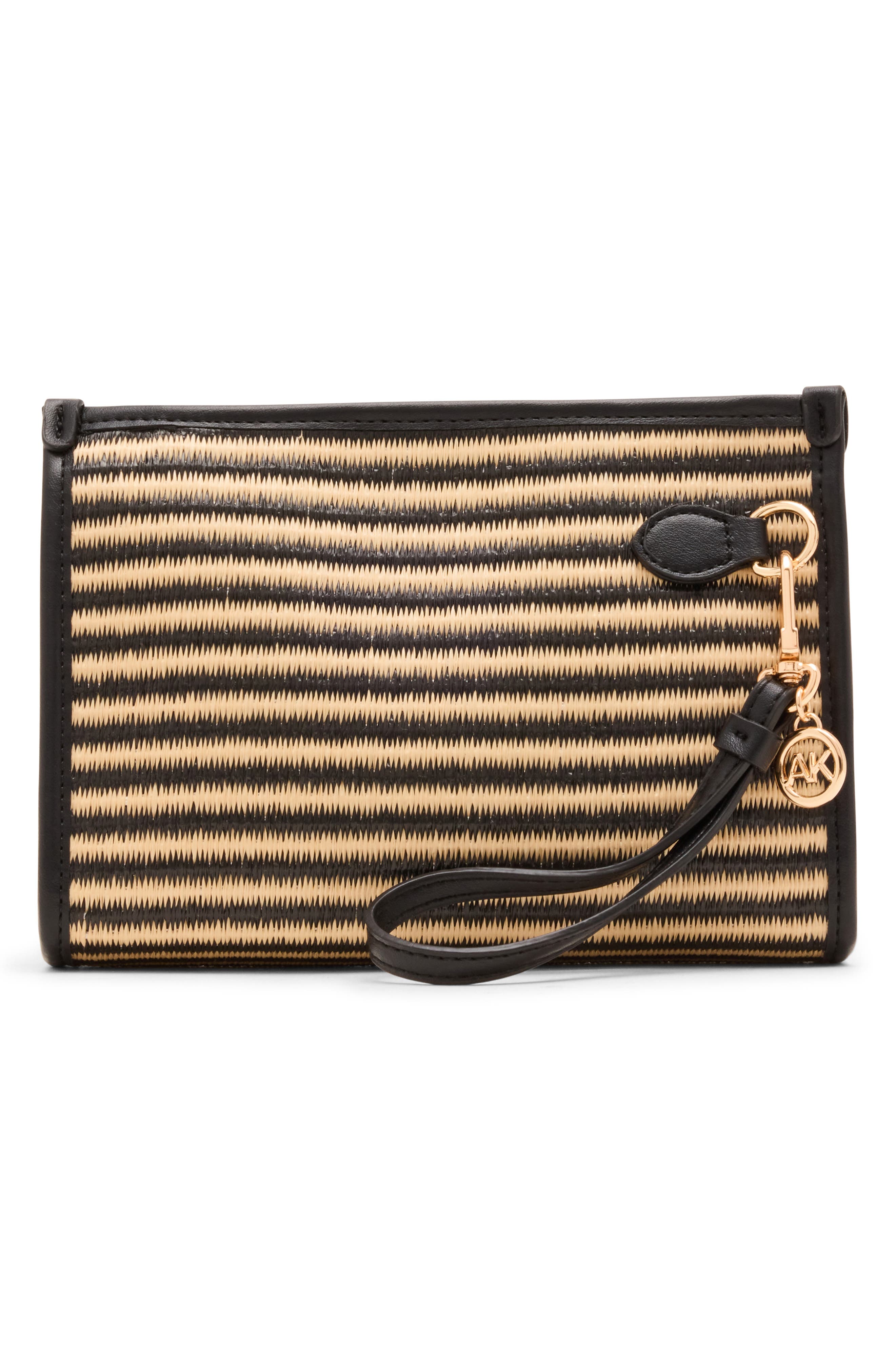 Anne Klein Woven Wristlet, Alternate, color, 