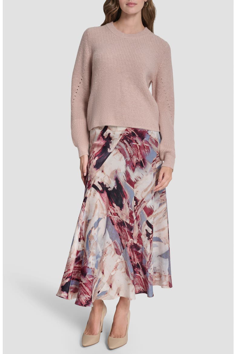 Rib Cotton Blend Sweater, Alternate, color, CAMEO