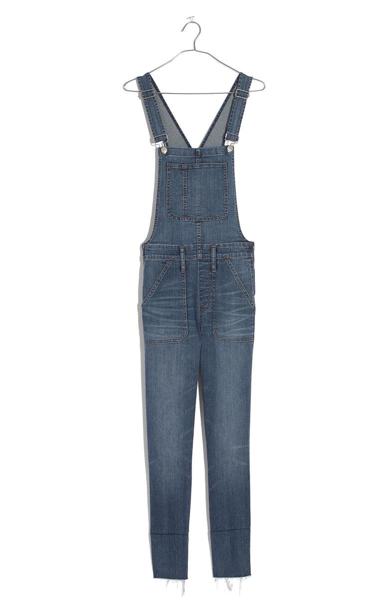 Madewell Skinny Denim Overalls, Alternate, color, 