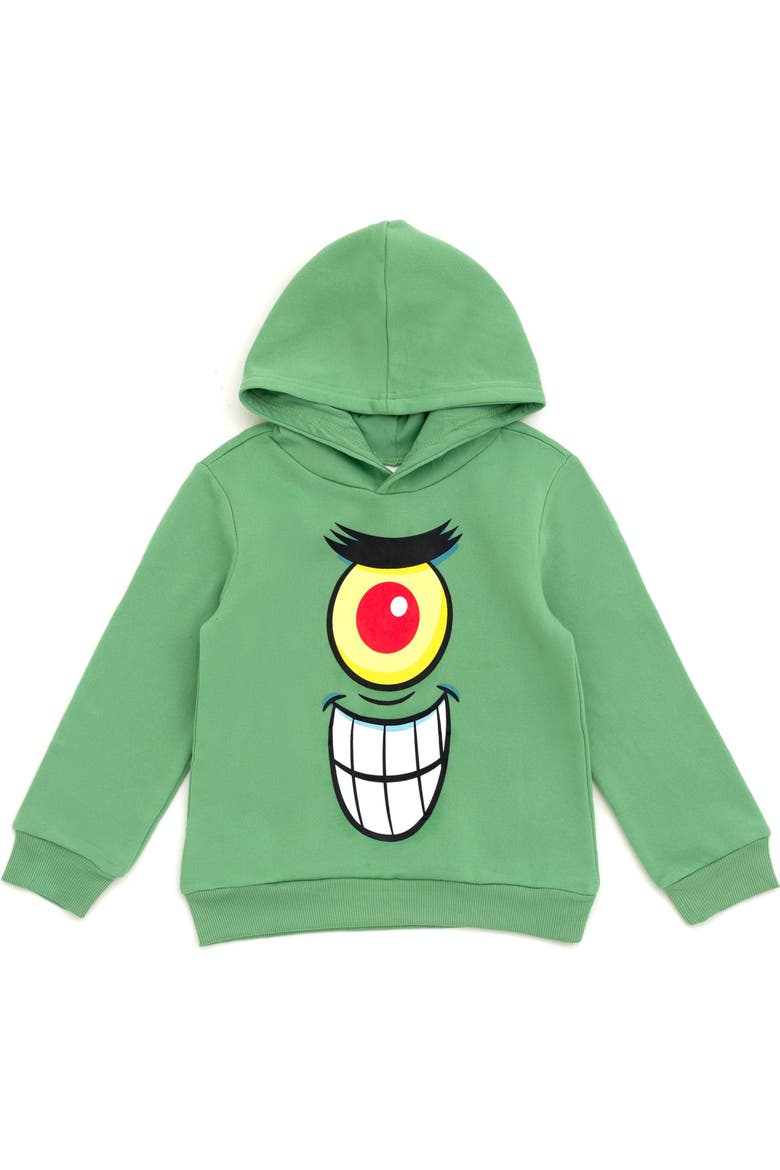 SpongeBob SquarePants Fleece Pullover Hoodie, Main, color, Green Plankton