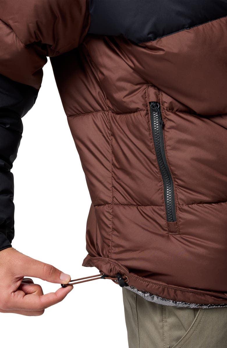 Columbia Pike Lake II Hooded Puffer Jacket, Alternate, color, Tobacco Black