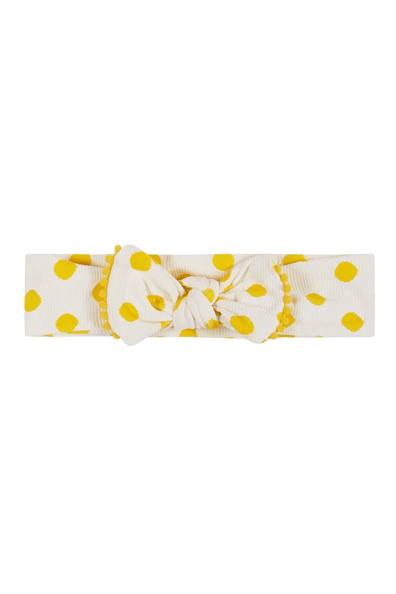 Kids' Three-Piece Bikini Set, Alternate, color, YELLOW POLK A DOT