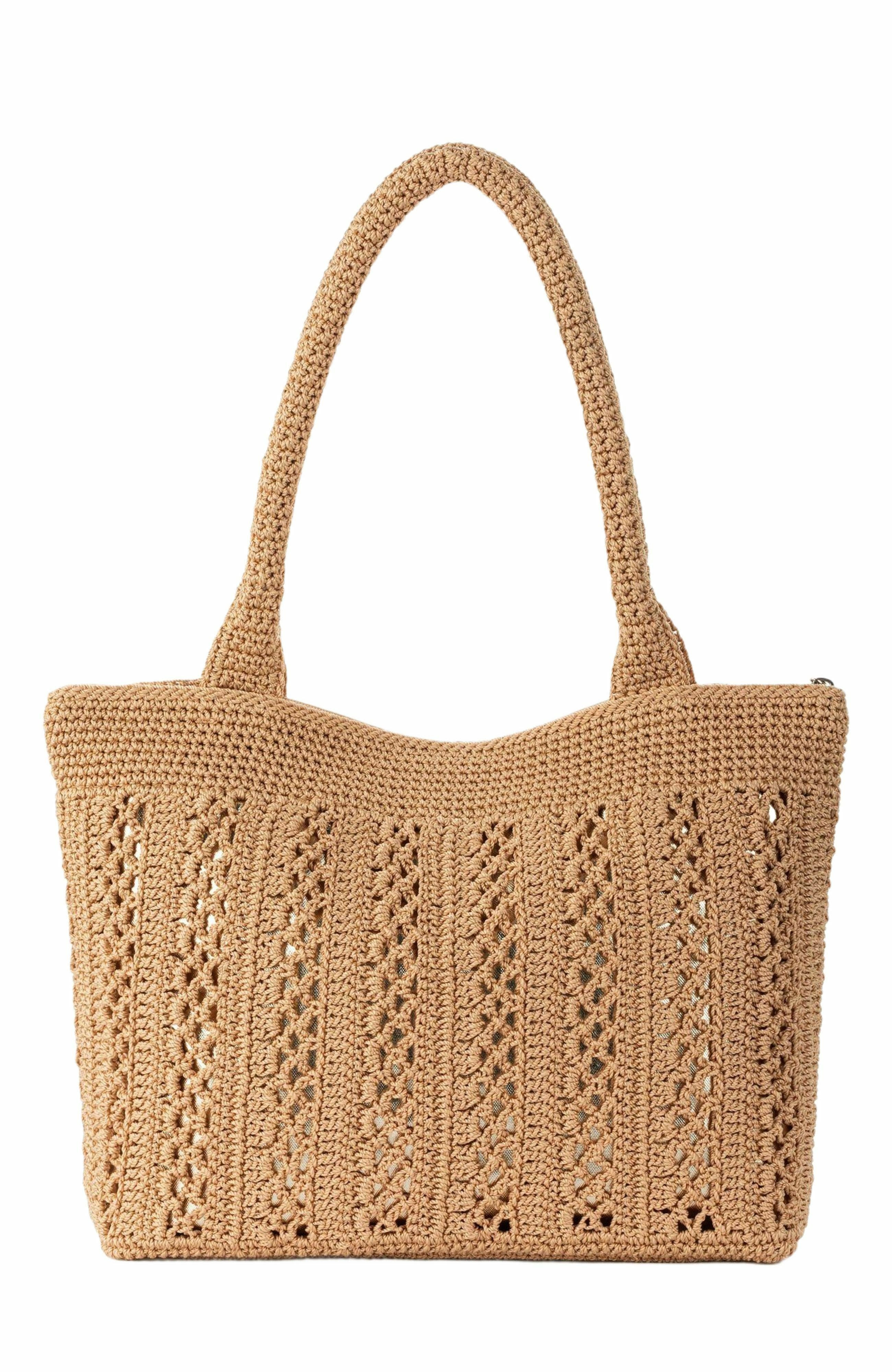 The Sak Crafted Classics Carryall Bag, Alternate, color, Bamboo With Gold
