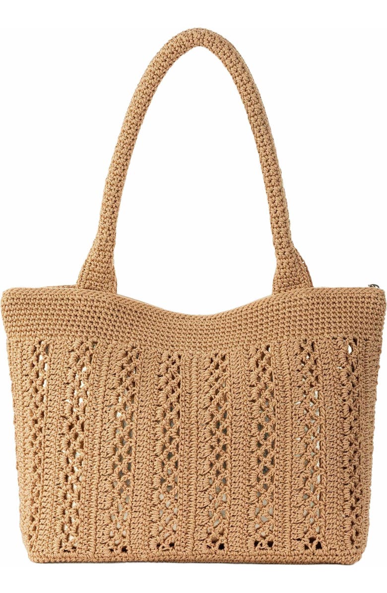 The Sak Crafted Classics Carryall Bag, Alternate, color, Bamboo With Gold