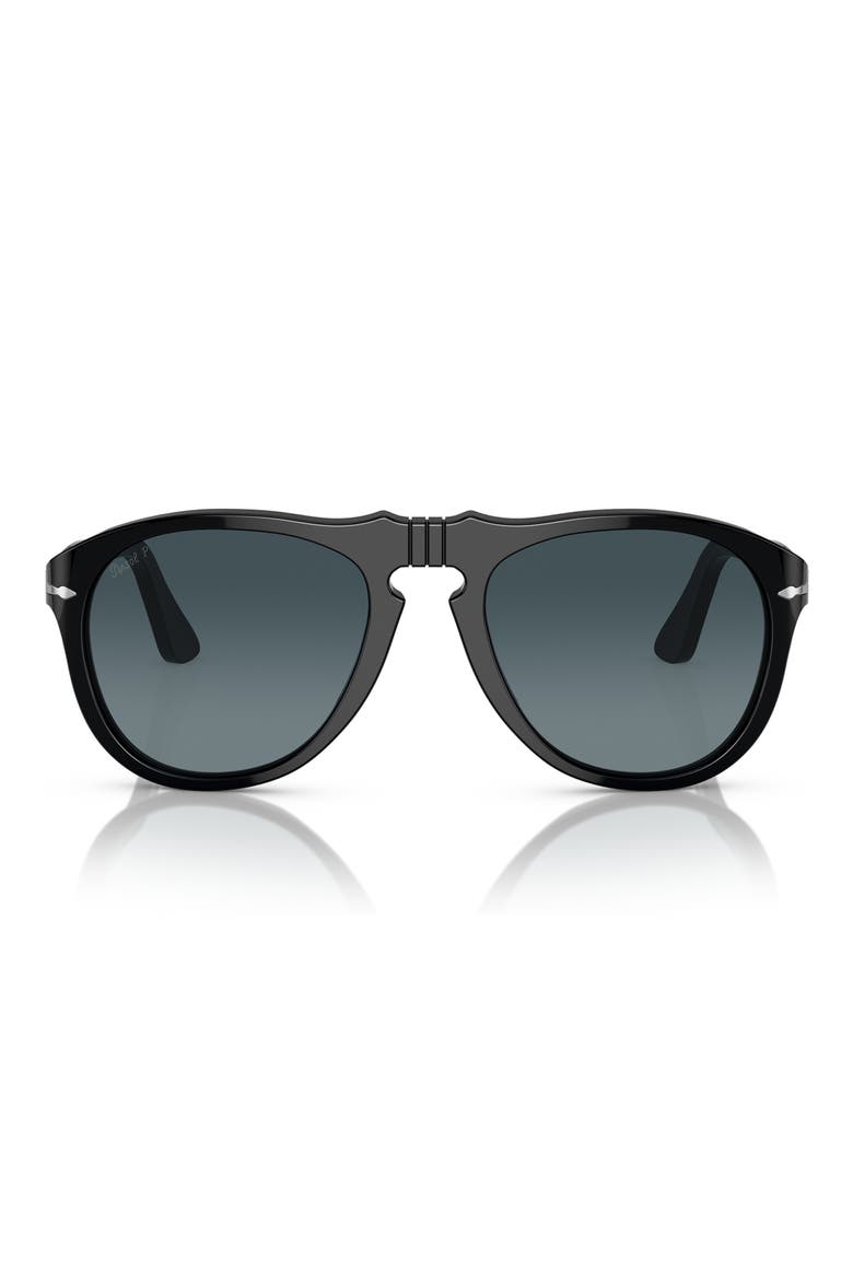 54mm Polarized Sunglasses, Alternate, color, BLACK