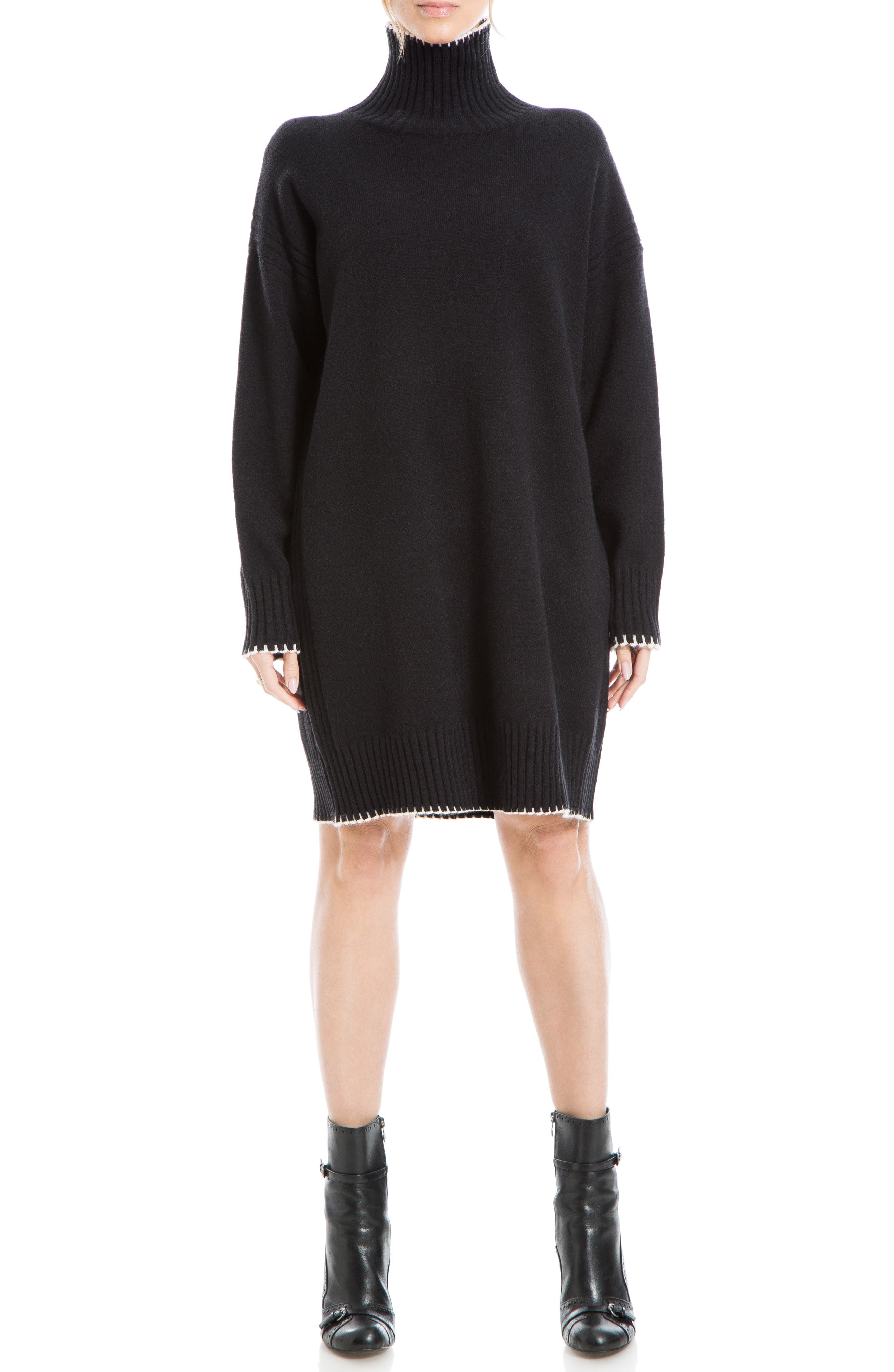MAX STUDIO Long Sleeve Turtleneck Dress