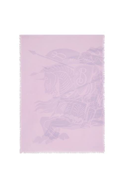 Shop Burberry Ekd Wool Scarf In Dawn