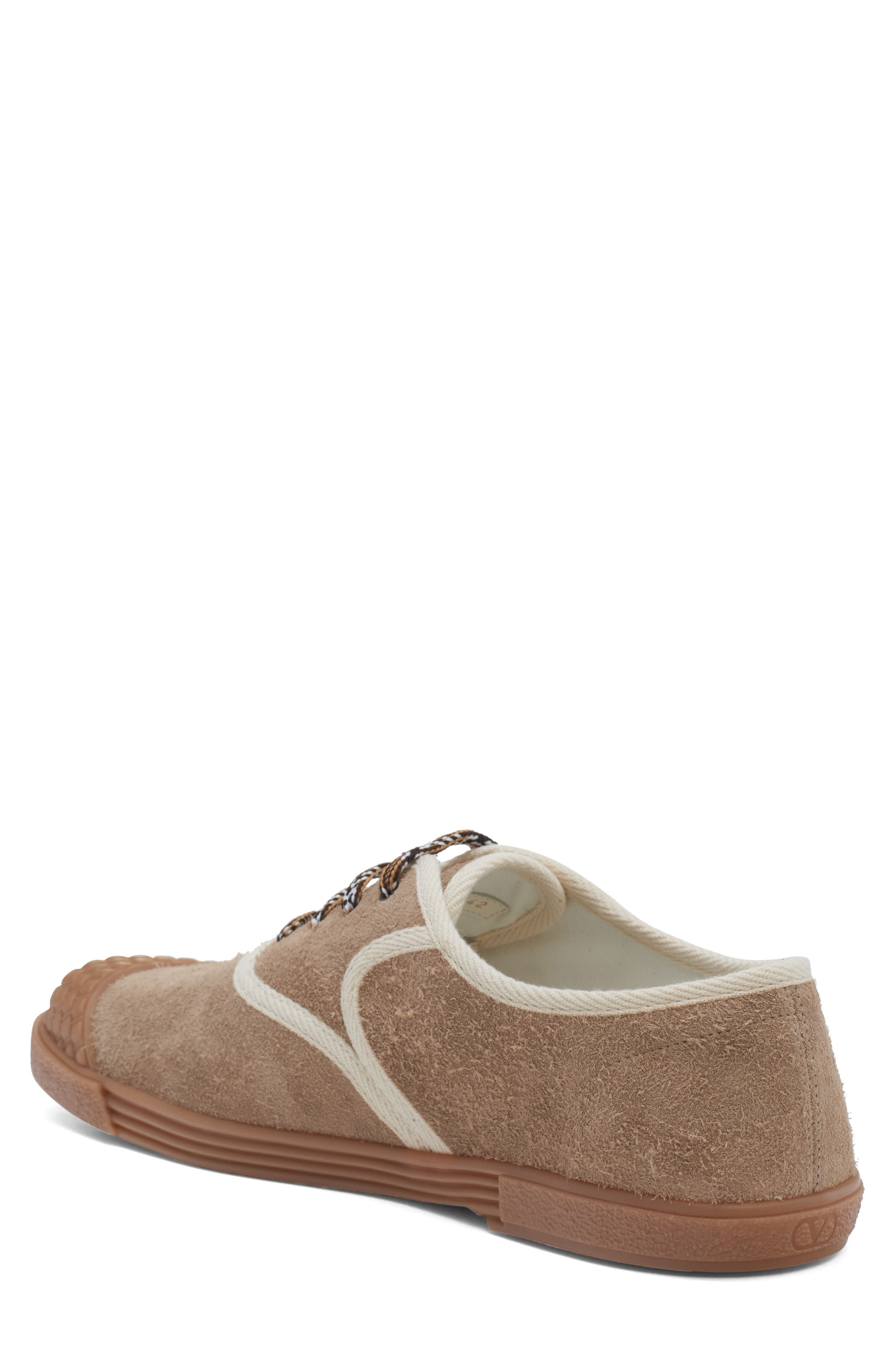 Valentino Garavani VLOGO Sneaker, Alternate, color, Camel/ Ivory