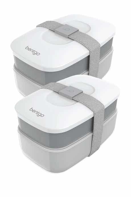 2-Pack of Classic All-in-One Stackable Lunch Box Solution - Blue