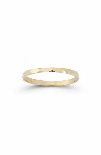 Ember Fine Jewelry Faceted Thin Band Ring