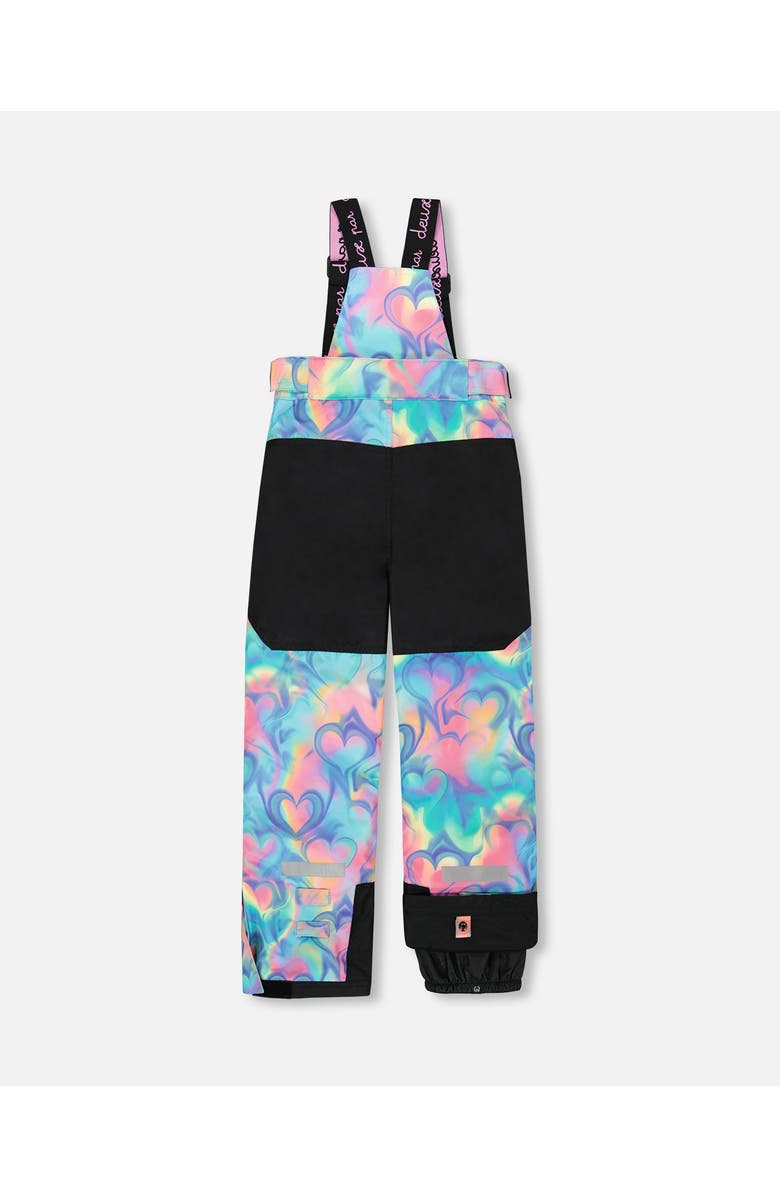 Deux par Deux Girl Two-Piece Teknik Snowsuit, Alternate, color, Rainbow Heart Print