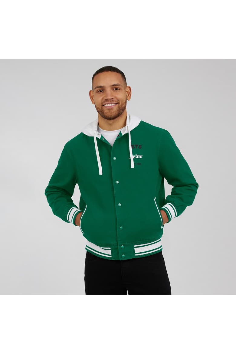 Men's Darius Rucker Collection by Fanatics Green New York Jets Full-Snap Hoodie Jacket, Alternate, color, Green