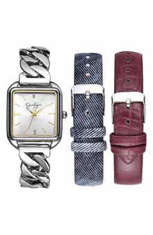 Jessica Simpson Siicone Watch Change Strap Set