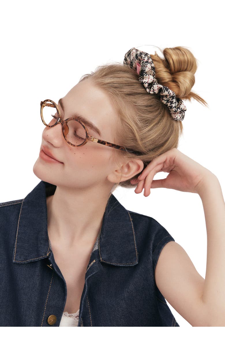 Cordellia Silk Scunchie, Alternate, color, Beige